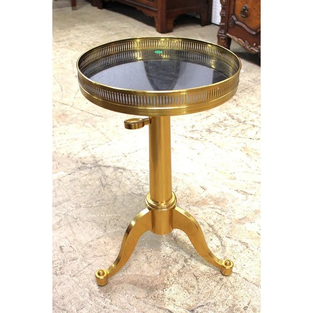 French Maison Toulouse French Brass Telescoping Table For Sale - Image 3 of 9