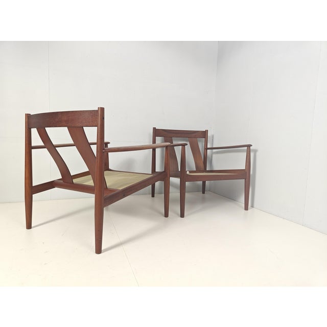 Danish FD118 Lounge Chairs by Grete Jalk for France & Søn, 1960s, Set of 2 For Sale - Image 11 of 15