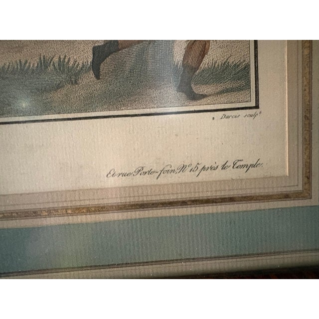 Set of Four French Engravings in Antique Frames, Circa 1870 For Sale - Image 12 of 12