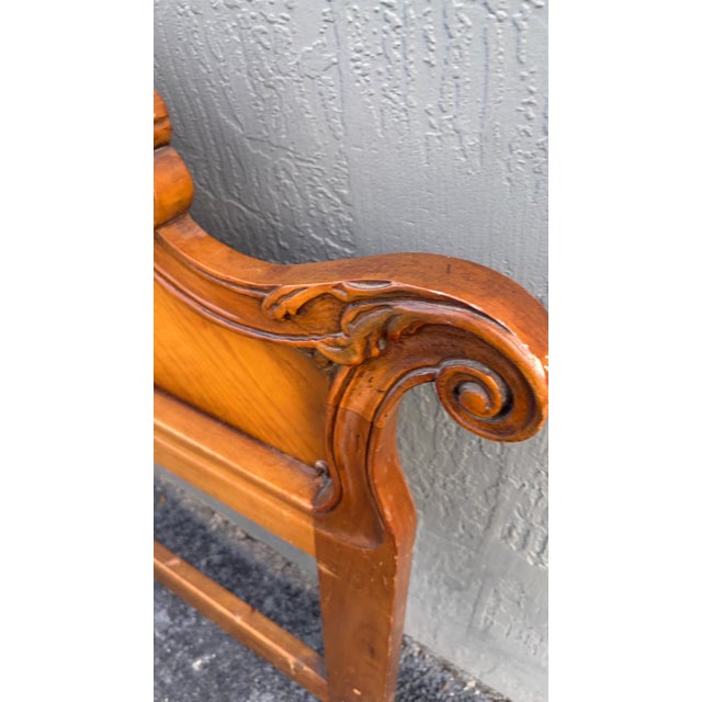 King Italian Venetian Headboard With Serpentine Edges For Sale - Image 4 of 4