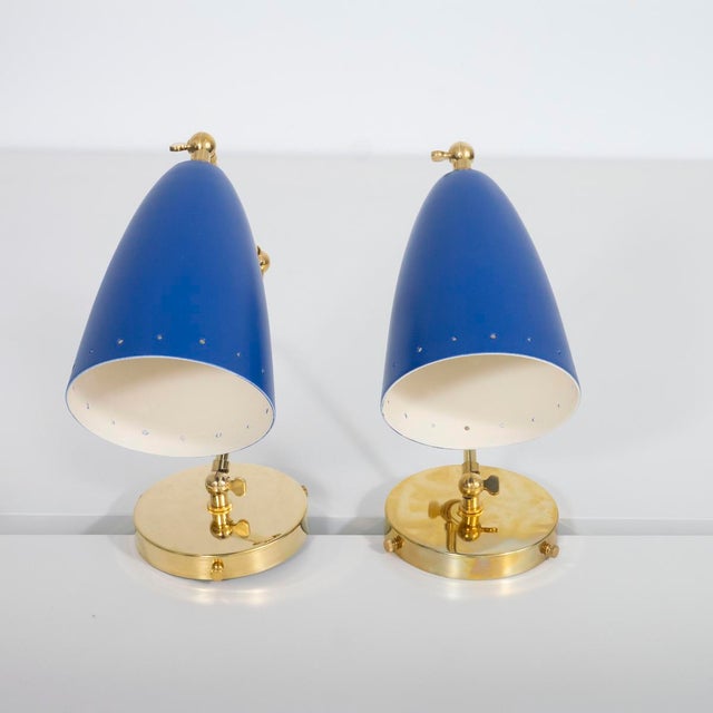 Pair of mid-century style articulated sconces For Sale - Image 12 of 17
