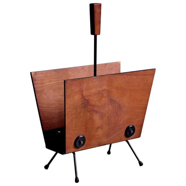 Danish Teak Magazine Stand, Denmark, 1960s For Sale - Image 6 of 6