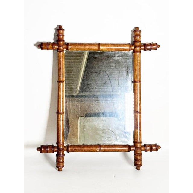 Vintage Wooden Mirror, France, 1930s For Sale - Image 11 of 13