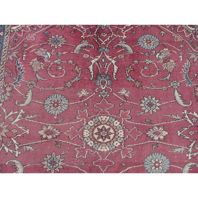 Hand Wowen Wool Turkish Rug, Oushak Rug,Vintage Oushak Rug,Beatifull ...