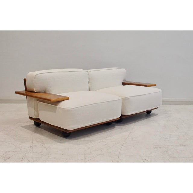 Set of Pianura Modular Sofa in White Fabric by Mario Bellini for Cassina, 1970s For Sale - Image 13 of 13
