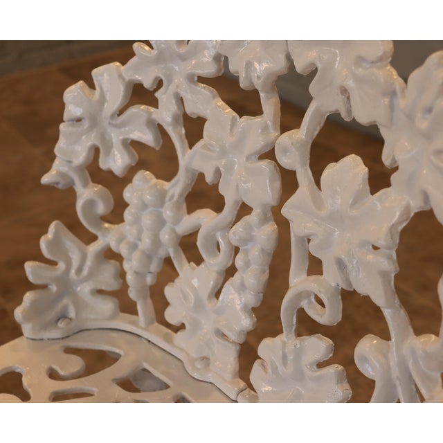 Circa 1950s — By J. F. Day & Co. Cast Iron Grapevine Garden Suite, 5 Pieces, Attributed For Sale - Image 6 of 13