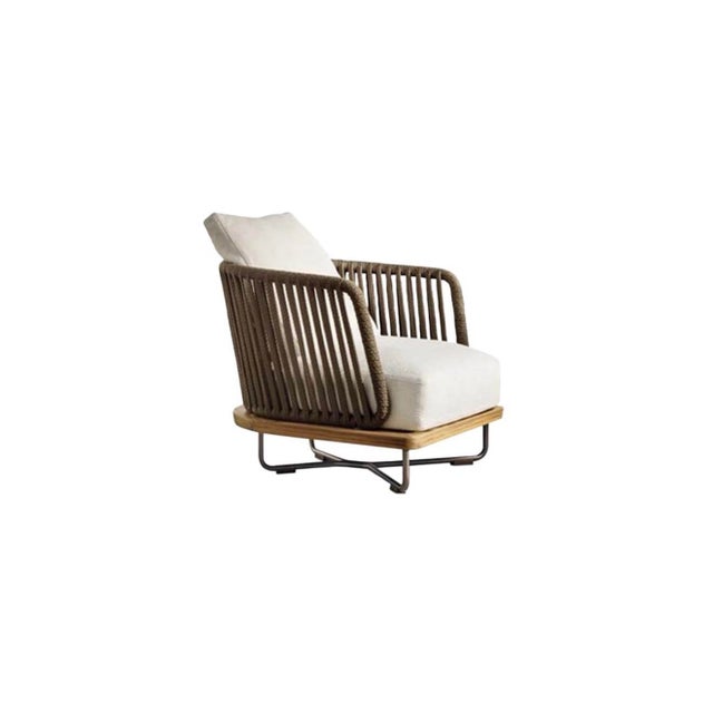 Modern Minotti Sunray Outdoor Armchair For Sale - Image 3 of 11