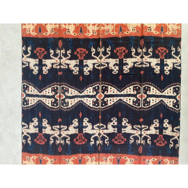 Tribal Ikat Textile From Sumba Island, Indonesia For Sale - Image 3 of 10