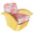 Wood Restored Rattan "Golden Girls" Sofa & Lounge Chairs Livingroom Set For Sale - Image 7 of 14