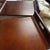 Vintage Mid Century Mahogany Stained Solid Wood Sleigh Tray For Sale - Image 11 of 12