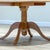 Mid-Century Modern Elm Circular Dining Table and Rattan Chairs, 1960s, Set of 5 For Sale - Image 3 of 11