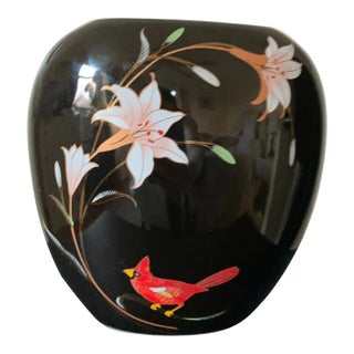 1980s Japan Floral Vase by Shaddy For Sale