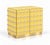 Contemporary Butter Yellow Murano Glass Cabinet with Brass Plinth from Justfurnituress SRL For Sale - Image 3 of 9