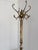 Mid-Century Modern Vintage Italian Brass and Onyx Hall Tree Coat Rack with Rotating Crown and Female Faces, 1960s For Sale - Image 3 of 18