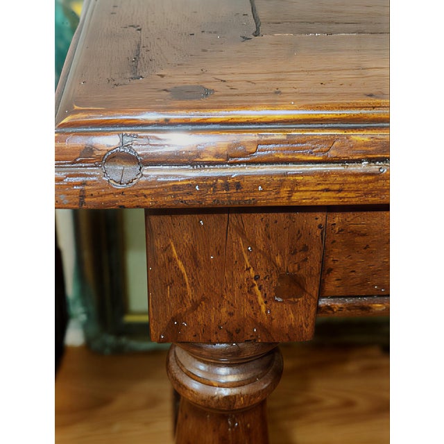 Wood 1980s Pair of Authenticated Guy Chaddock & Co. Arched Stretcher Side Tables – "To the Trade" Quality For Sale - Image 7 of 12