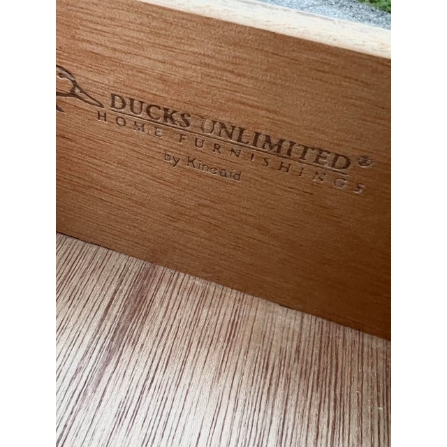 Kincaid Ducks Unlimited Bleached Oak Console For Sale - Image 9 of 11