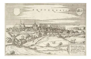 Broversavia, Map from ''Civitates Orbis Terrarum'' - by F.Hogenberg - 1575 1575