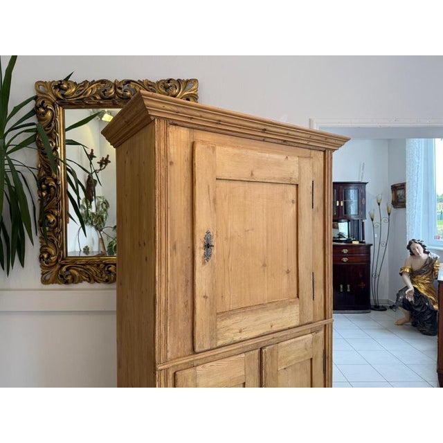 Vintage Farm Wood Bread Cupboard For Sale - Image 8 of 13