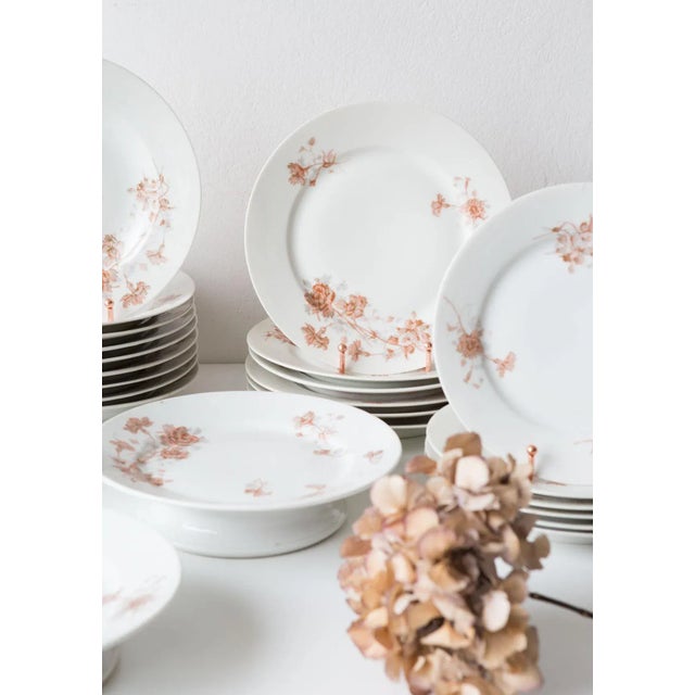 19th Century French Dinner Service by Adolphe Hache, Set of 24 For Sale - Image 3 of 8