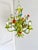 Mid-Century Floral Bouquet 3-Light Chandelier in Green Painted Tole Metal, 1960s For Sale - Image 6 of 16