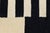 Textile Modern Navajo-Style Hand-Knotted Wool Rug – Black & Cream Graphic Geometric For Sale - Image 7 of 12