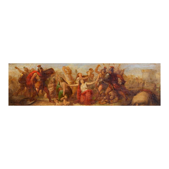 Pair Italian Oil Paintings Grand Tour Roman Scenes Annibale Gatti 19th Century For Sale