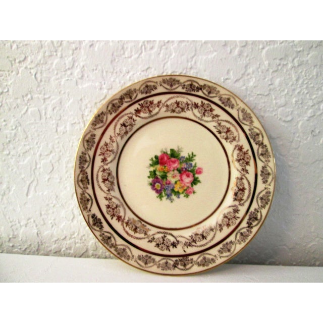 Vintage 22k Floral Dessert Plates Set of 6 Chairish