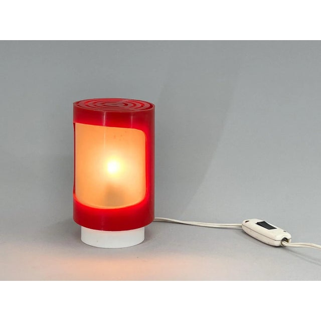 Small Space Age Adjustable Plastic Table Lamp, 1970s For Sale - Image 3 of 10