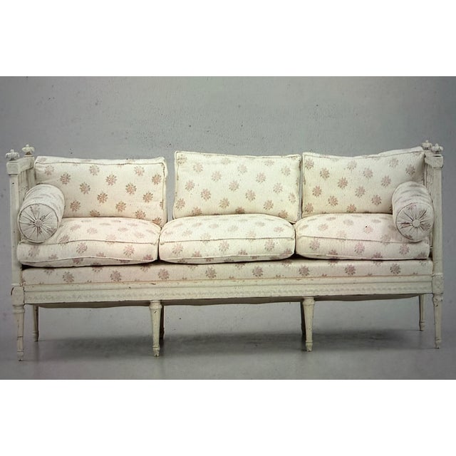 19th Century Antique Swedish Bank in Textile, 1860 For Sale - Image 5 of 7