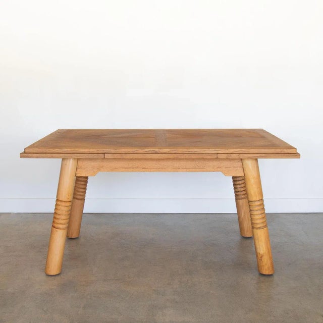 1940s French Extendable Table or Desk Attributed to Charles Dudouyt For Sale In Los Angeles - Image 6 of 12