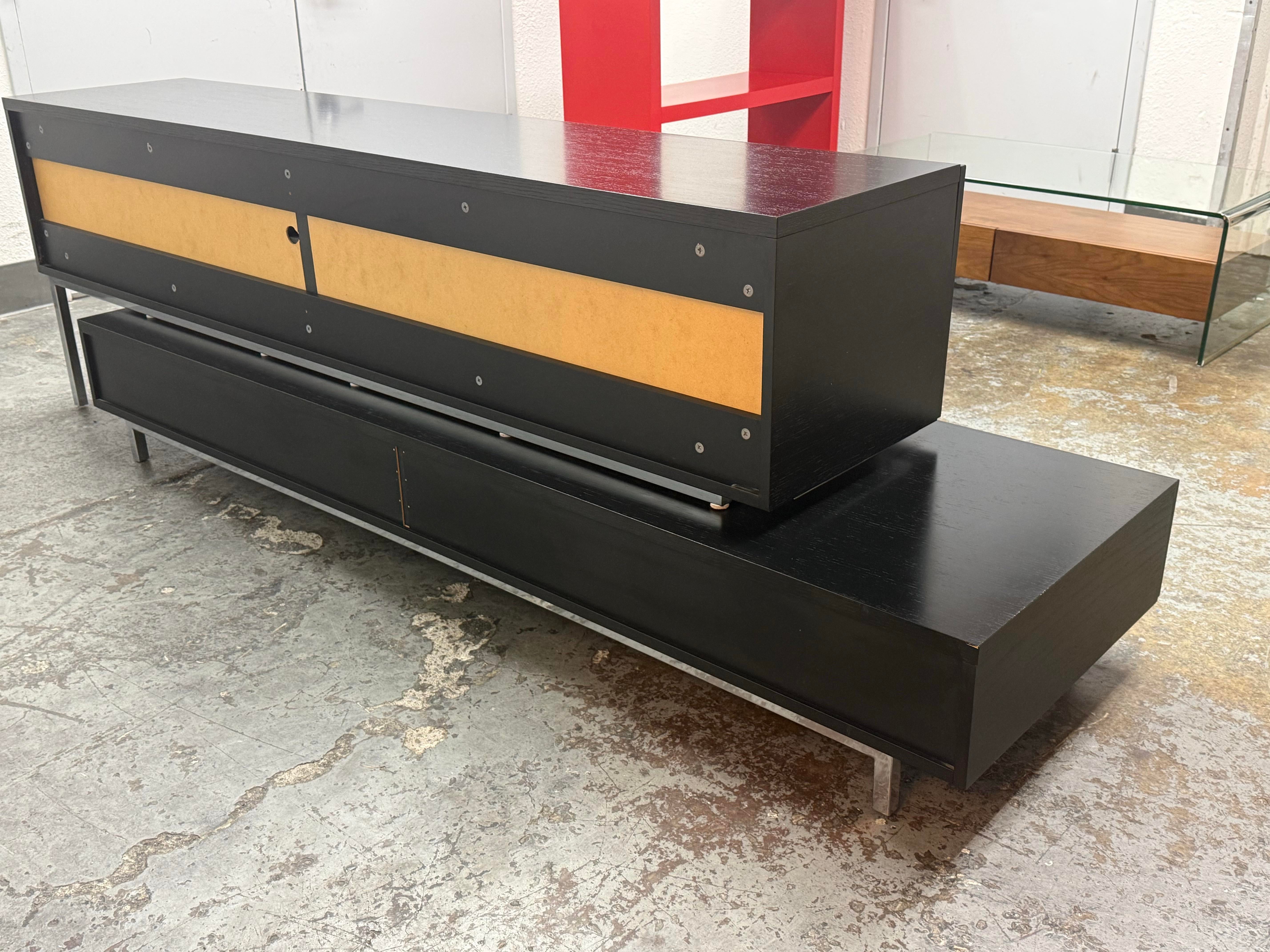 BoConcept Volani Two Piece Media Console + Wall Mounts | Chairish
