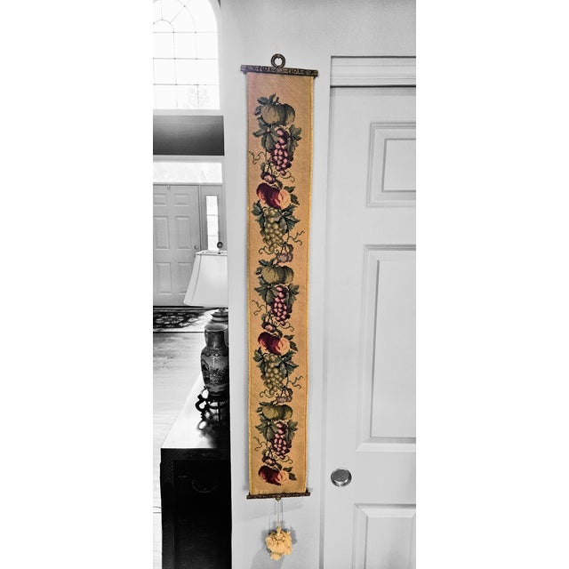 Victorian Antique Bell Pull Needlepoint For Sale - Image 3 of 9