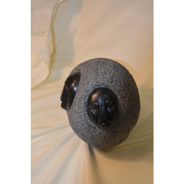 This statue was shipped here from Zimbabwe in the 1980's. I believe it is Shona stone. Heavy & solid. Weighs 18 lbs 4 oz...