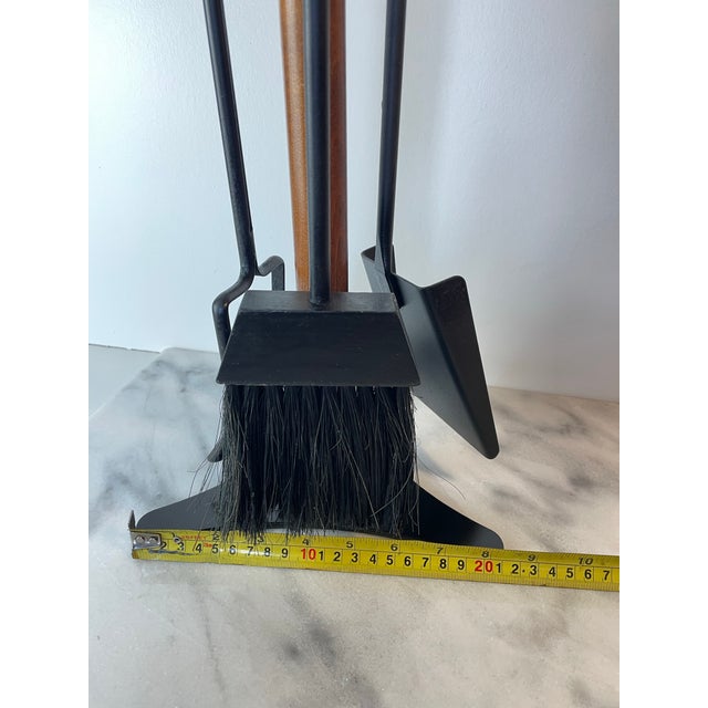 1960s Vintage Seymour Manufacturing Company Mid Century Modern Fireplace Tool Set For Sale In Seattle - Image 6 of 9