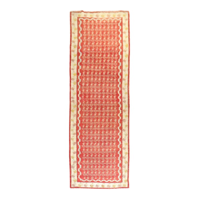 Zabihi Collection Antique Turkish Ghiordes Runner - 3'6" x 11'6" For Sale