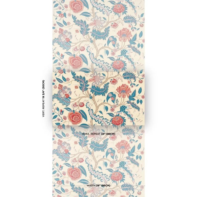 This traditional tree of life design derives from an antique French indienne print, reinterpreted to suit today's rooms....