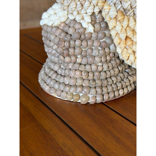 A wonderfully whimsical vintage owl sculpture intricately covered in hundreds of natural seashells. Different varieties,...