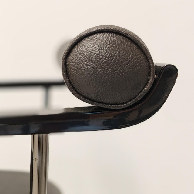 Black Vintage Black Armchairs with Armrests, 1980s, Set of 4 For Sale - Image 8 of 18