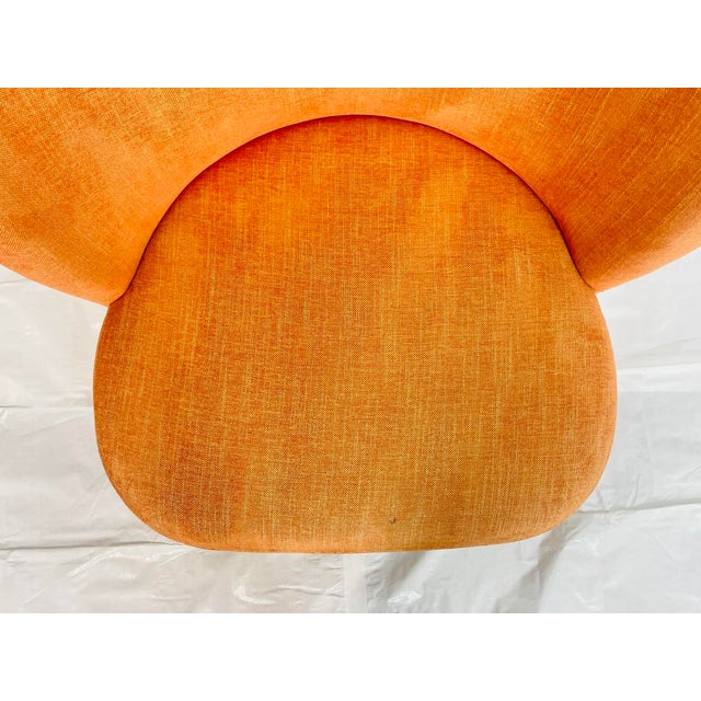 Contemporary Orange Tweed Lounge Chair by Decca Furniture LTD For Sale - Image 15 of 18