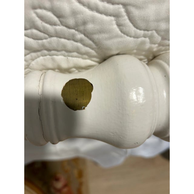 American 1900s Set of 2 Vintage Painted Iron Beds For Sale - Image 3 of 10