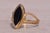 Mid 20th Century The Deale: Vintage Onyx Navette Ring in Yellow Gold For Sale - Image 5 of 11