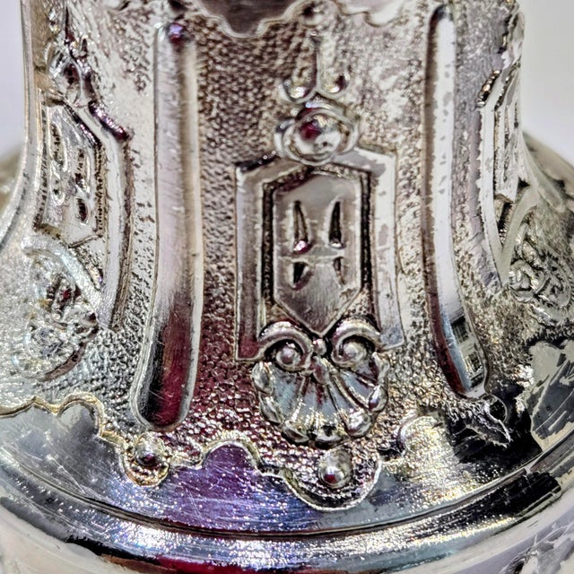 Metal Vintage Japanese Silver-Plated Salt & Pepper Shakers by Corbell & Co., Pair For Sale - Image 7 of 12