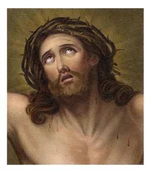 After Guido Reni, Christ with Crown of Thorns, 1800s, Watercolour Painting