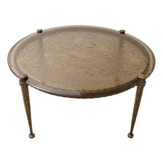 Large Round Brutalist Table in the style of Lothar Klute, 1980s For Sale