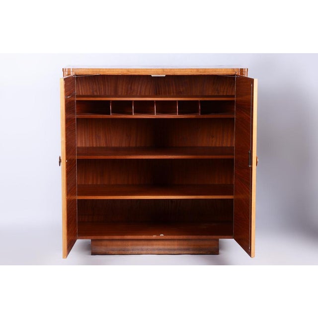 Art Deco Maple Wardrobe by J. Halabala for Up Zavody, Czech, 1930s For Sale - Image 4 of 18