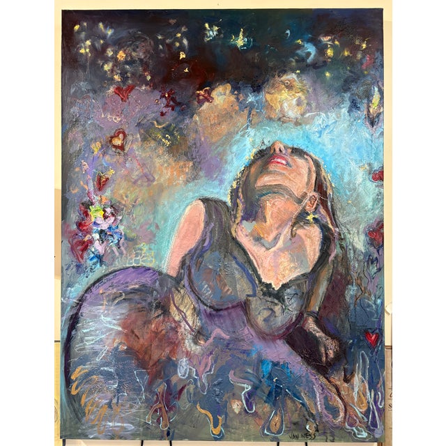 “Dreaming", Figurative Original Oil Paintings, Statement Piece, One-of-a-Kind For Sale - Image 14 of 14