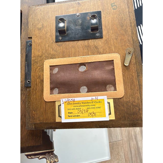 Antique high end mantle clock-recently refurbished with new mechanics (see attached receipt showing recent workings)....