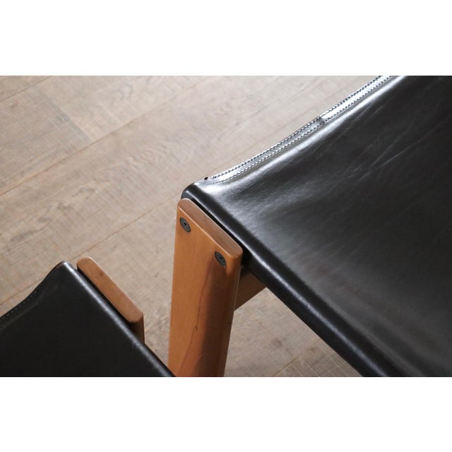 Molteni Monk Dining Chairs by Afra and Tobia Scarpa for Molteni, Italy, 1974, Set of 6 For Sale - Image 4 of 10