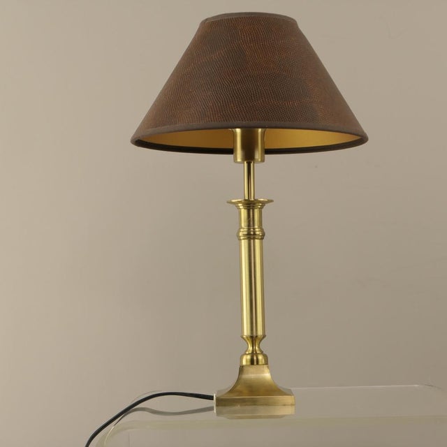 Brass Table Lamps, Germany, 1980s, Set of 2 For Sale - Image 9 of 12
