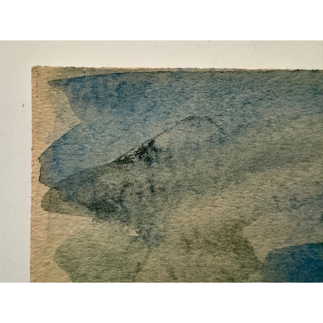 Henry Emil Salloch Original Watercolor on Paper Expansive Landscape, 1936. For Sale - Image 4 of 7